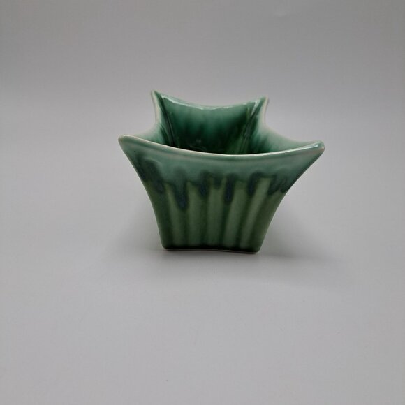 Marietta Modern Green Drip Glaze Planter Cactus Indoor Mid Century Modern Decor - Picture 2 of 14